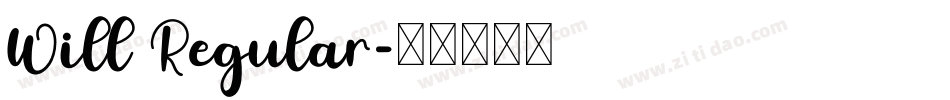 Will Regular字体转换